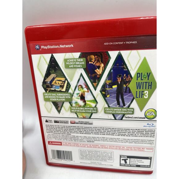 The Sims 3 (Sony Playstation 3, PS3, 2010) Greatest Hits Complete - Picture 2 of 7